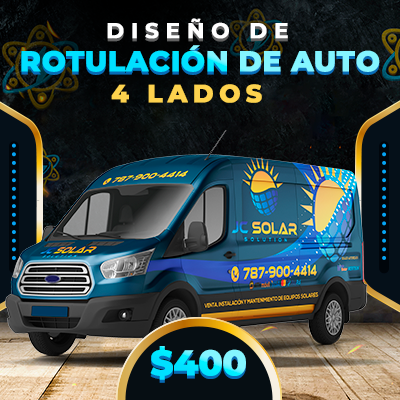 Diseño Rotulación de Auto 4 Lados