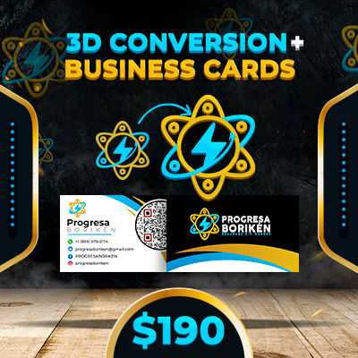 3D Conversión + Business Cards