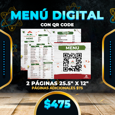 Menú Digital con QR code