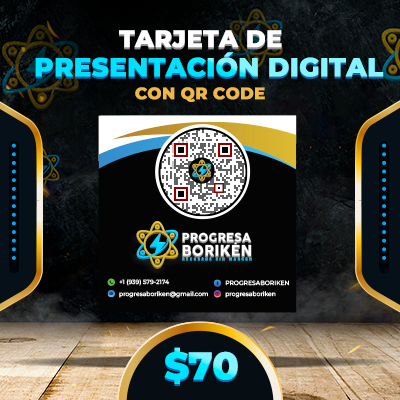 Tarjeta de Presentación Digital con QR code